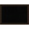 Black Cork Board (20 in. x 14 in.), Espresso Brown Wood Frame - Bulletin Board, Organization Board, Pin Board